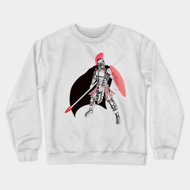 Futuristic Spartan Crewneck Sweatshirt by Art of Arklin